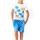 Appaman - Boys' Neon Palm Heathered Graphic Tee