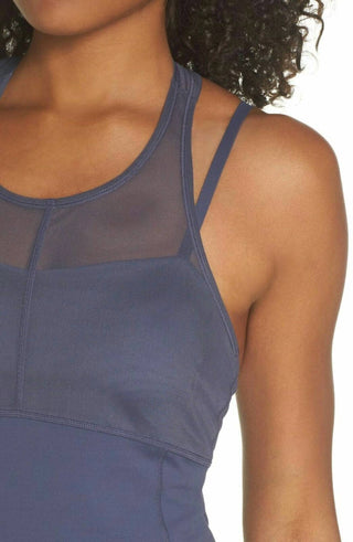 Zella - Veiled Mesh Inset Tank Top