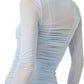 Free People - Under It All Ruched Mesh Turtleneck Bodysuit