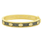 Frieda Rothman - Women's Oval Eternity Hinged Bangle