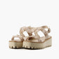 All Black - Pyramid Stud Flatform Sandal