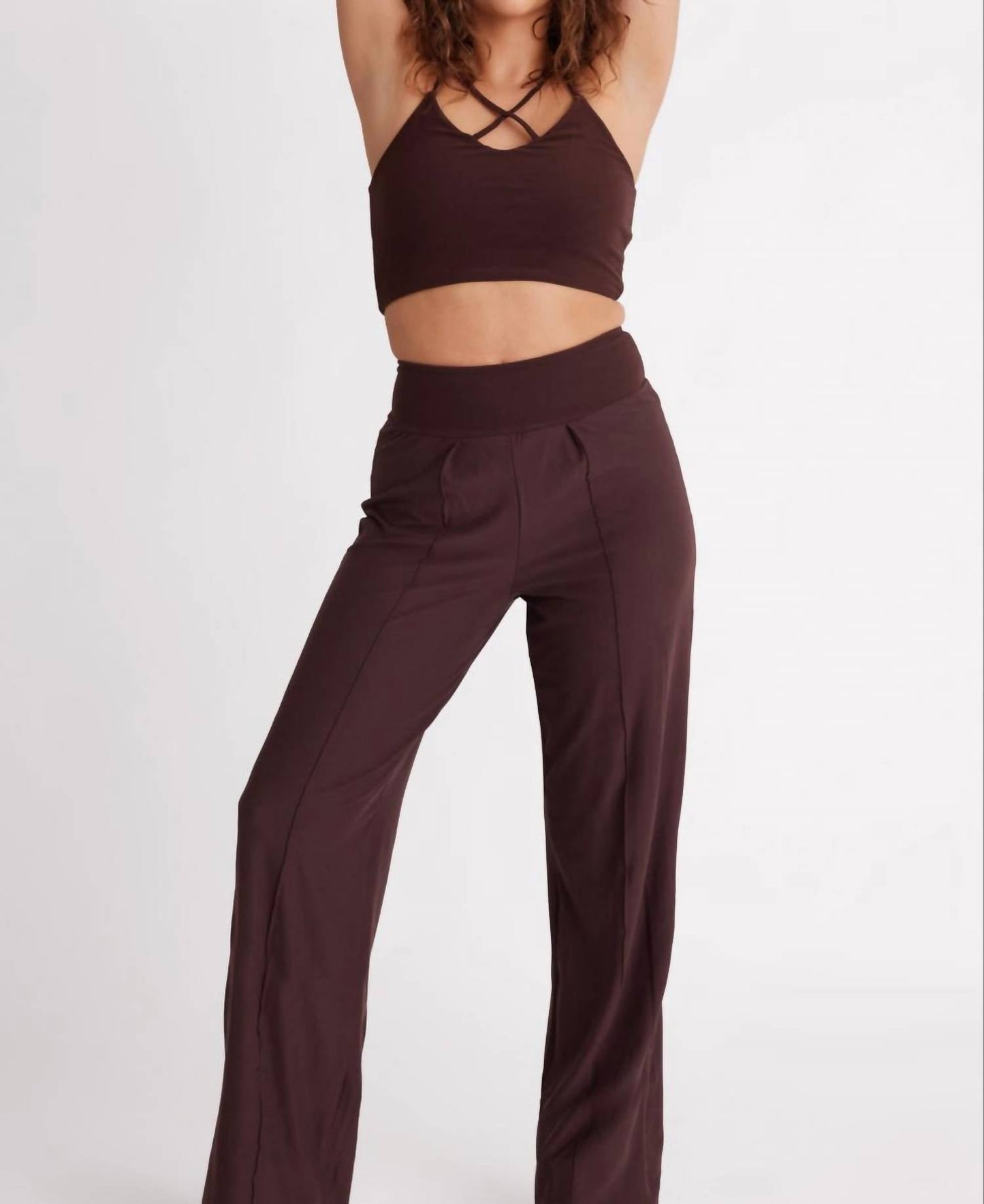 Wolven - High-waisted Wide Leg Pant