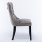 Nikki Collection Modern Velvet Upholstered Dining Chair Set