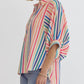 Entro - Multi Striped Button Down Top