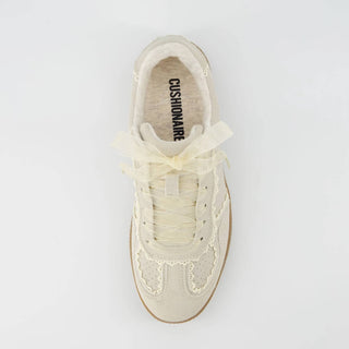 Cushionaire - Women’s Belinda Lace Detail Casual Sneakers