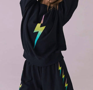 Chaser - Rainbow Gradient Bolt Sweater