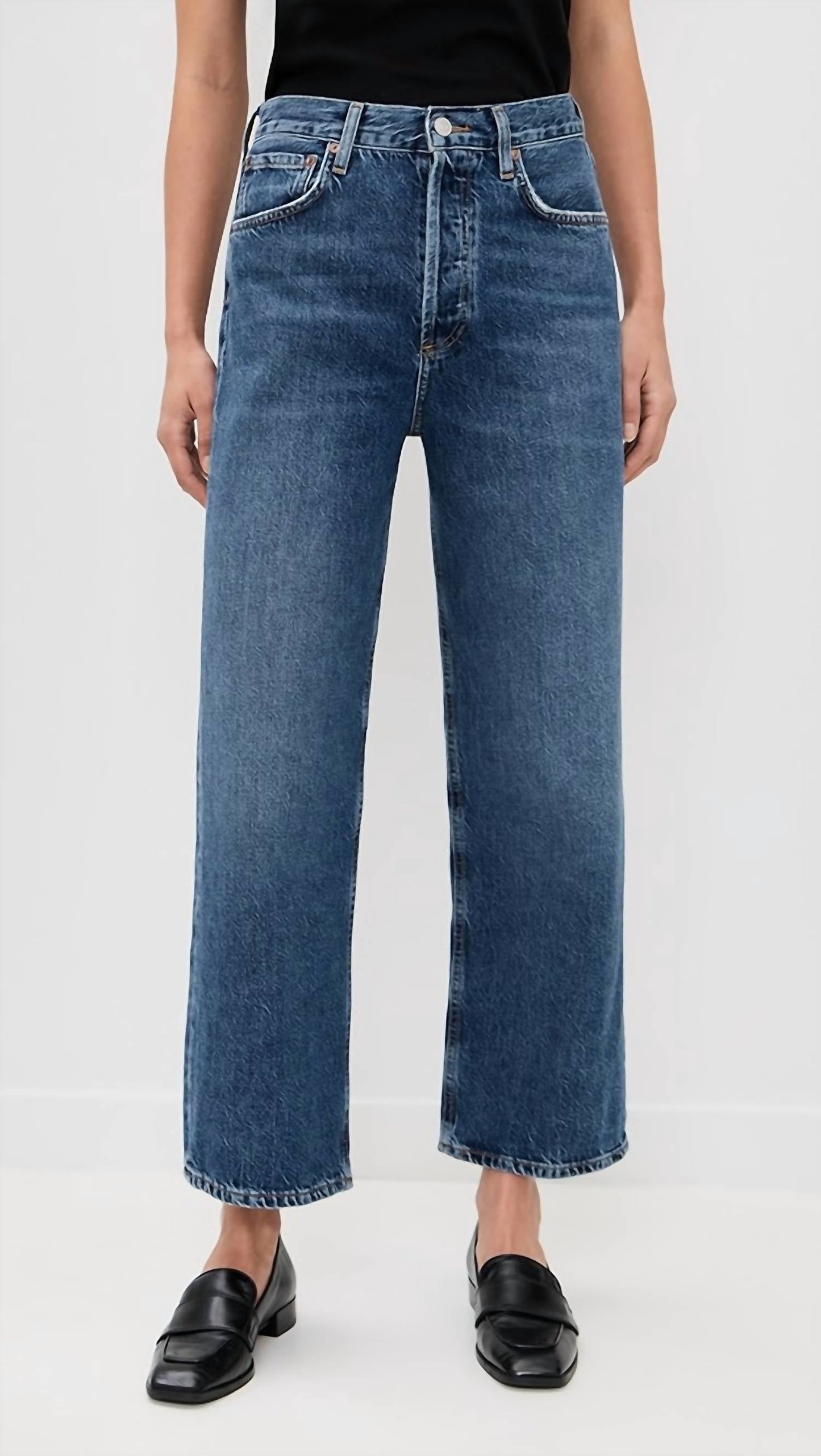 Agolde - Ren High Rise Wide Leg Jeans