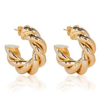 Sahira - Women's Ashlee Twist Hoop Earrings
