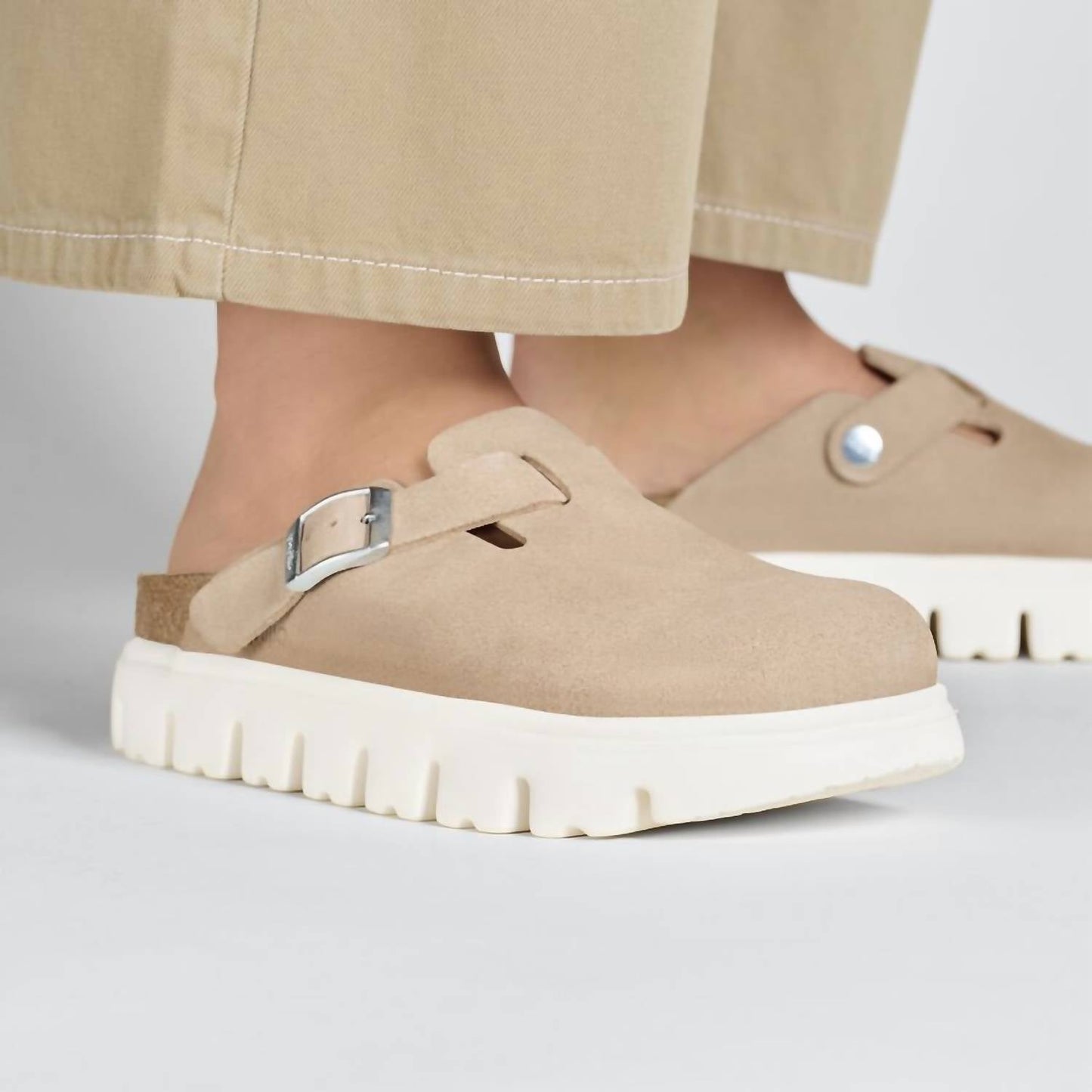 Birkenstock - Women's Boston Papillio Chunky Sole Clogs - Narrow