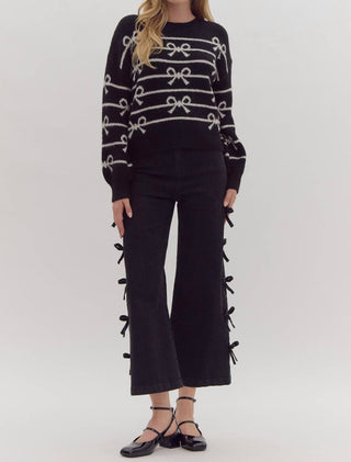 Entro - Knit Bow Sweater