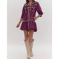 Style Usa - Solid Ruffled Mini Dress