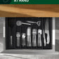 Silverware Drawer Organizer, Black (9 Slots)