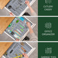 Silverware Drawer Organizer, Gray (9 Slots)