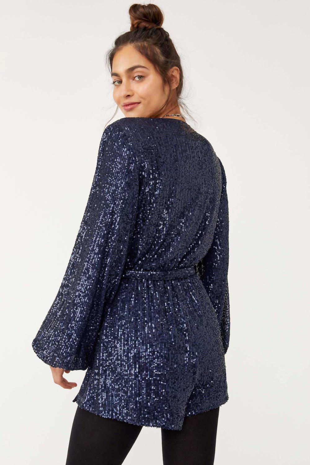 Free People - Christa Long Sleeve Romper