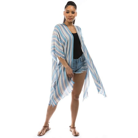 Marcus Adler Bright Blue Striped Topper