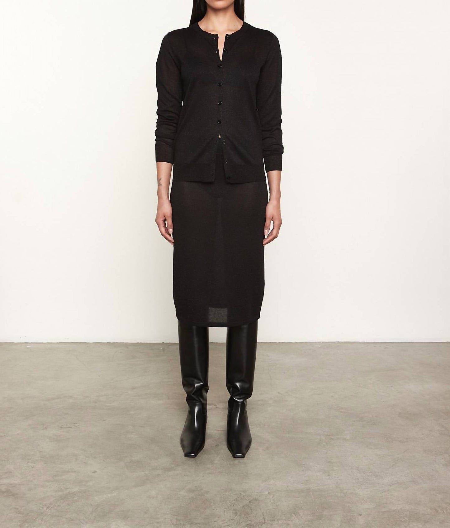 Enza Costa - LAMÉ KNITTED SKIRT