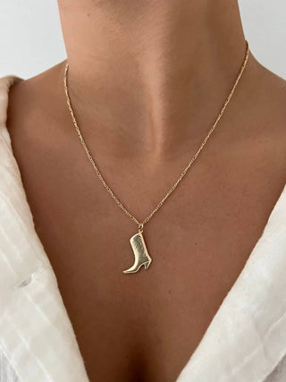 Alv Jewels - Women's Cowgirl Charm Necklace - Horseshoe