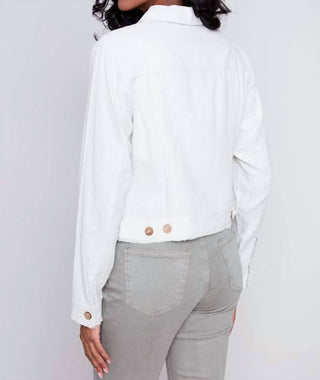 Charlie B - Button Front Linen Jacket
