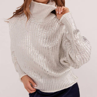 Minkpink - Eira Metallic Foil Sweater