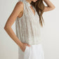 Bella Dahl - Ruffle Neck Tank Top