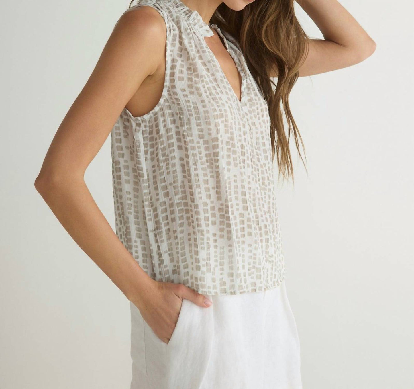 Bella Dahl - Ruffle Neck Tank