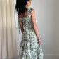 Aureum - Ellie Floral Smocked Drop Waist Midi Dress