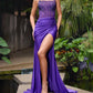 Ashleylauren - Stones Encrusted Strapless Gown