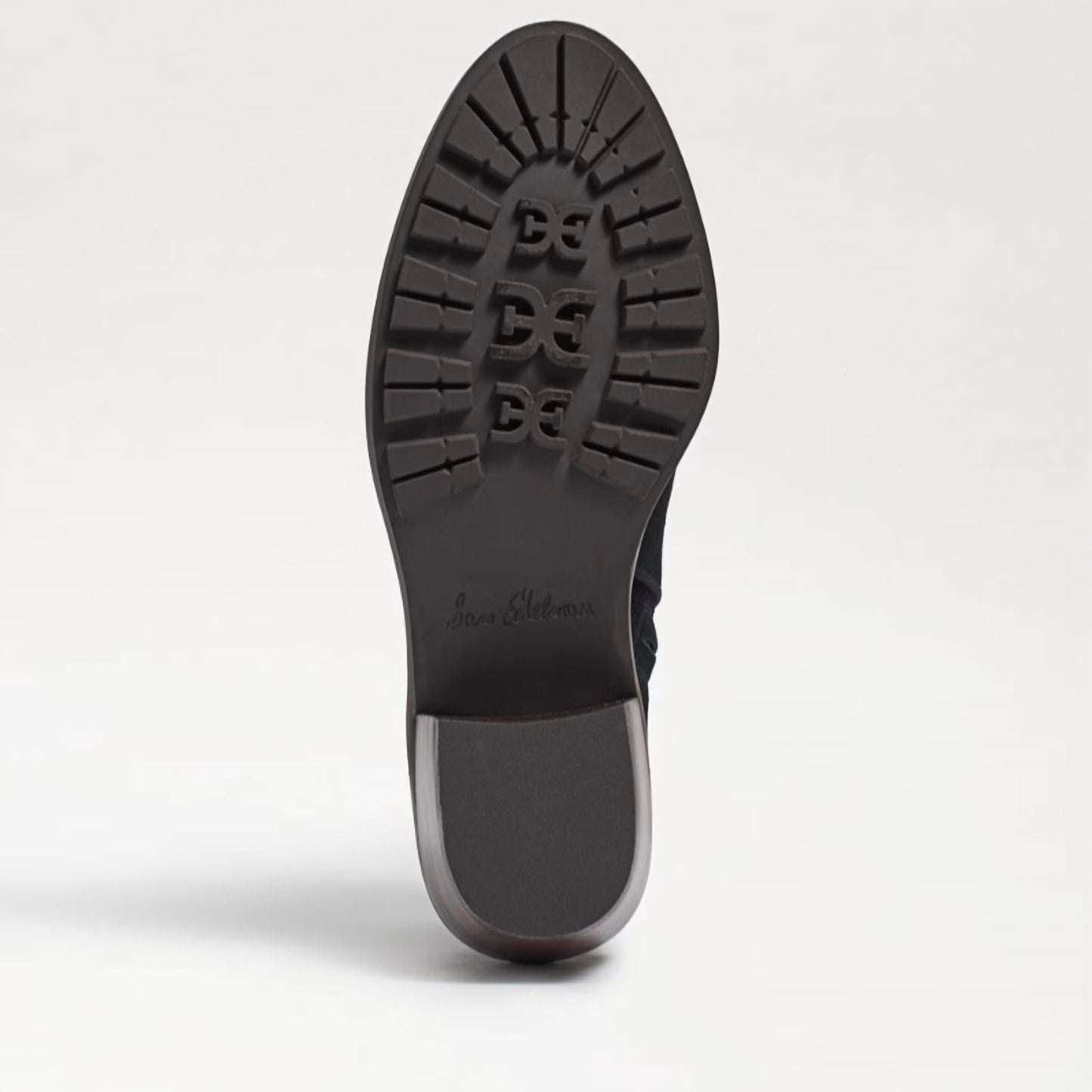 Sam Edelman - Women's Pryce Leather Round Toe Stacked Heel Slip-on Ankle Boots