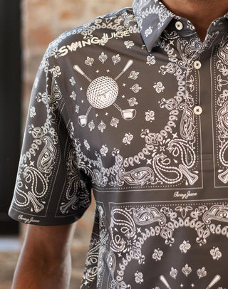 Swingjuice - Men's Golf Bandana Polo Shirt