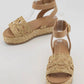 Ccocci - Women's Raffia Quarts Platform Sandals