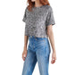 Steve Madden - Cressa Sequin Short Sleeve Top