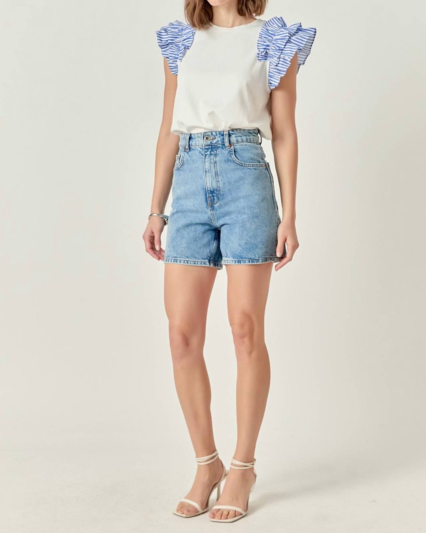 2.7 August Apparel - Chloe Ruffle Top