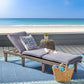 Ariana Wood Chaise Lounge with Cushion
