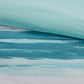 8 Piece Printed Seersucker Comforter and Quilt Set Collection Aqua Full/Queen