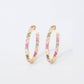 Native Gem - Women's Gemstone Hoop Earrings