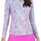 Ibkul - Mock Zip Neck Top - Gloria