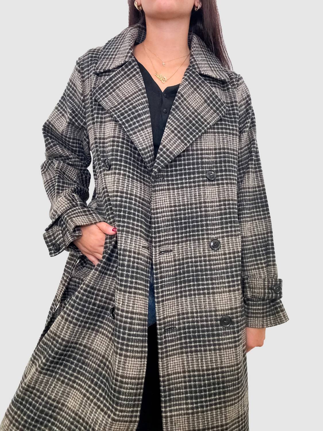 Z Supply - Jackie Plaid Trench Jacket