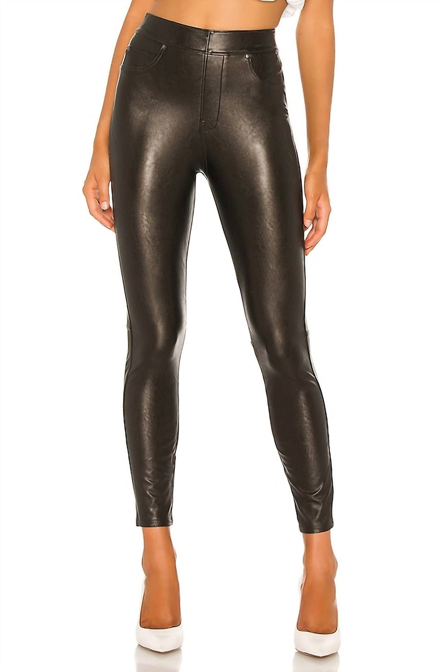 Spanx - Leather Like Ankle Skinny Pant