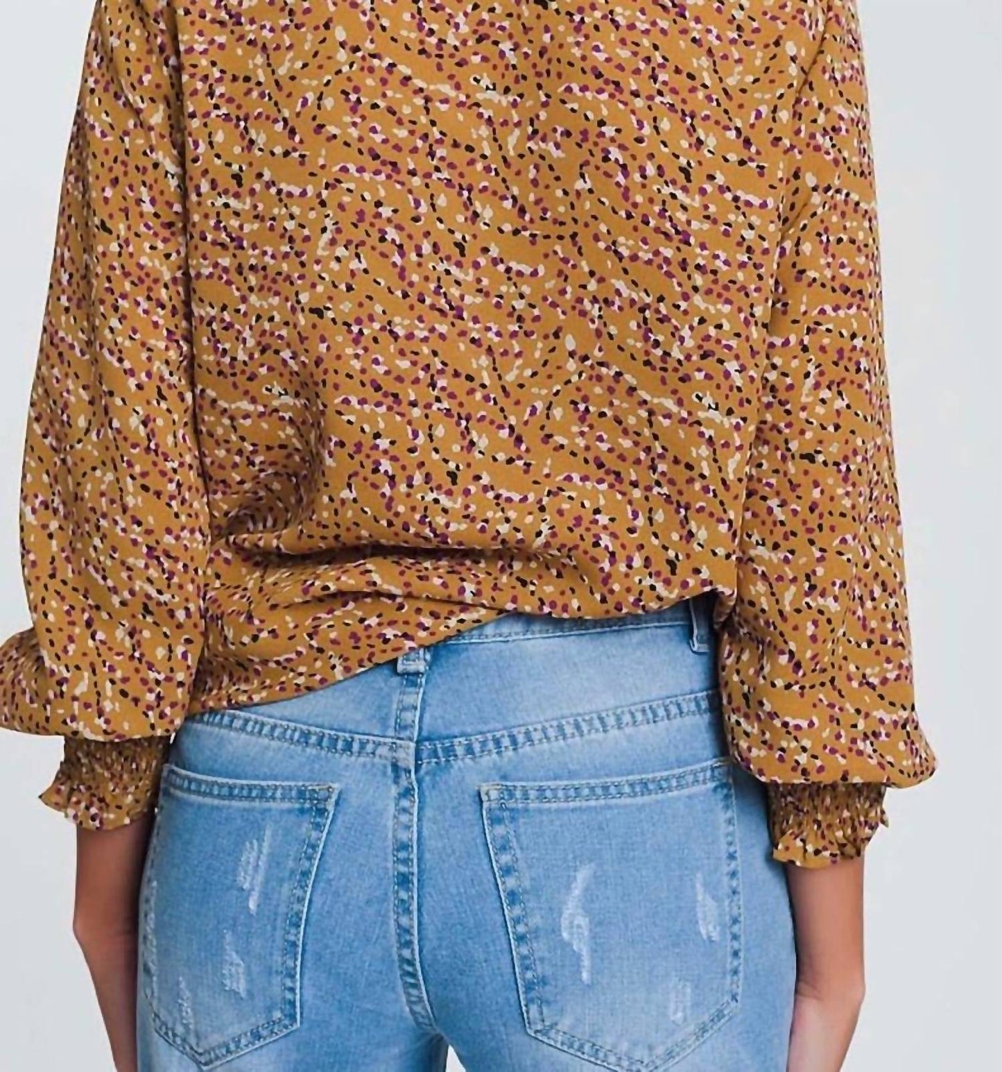 124 Voltaire - Silky Mock Neck Top