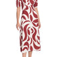 Donna Morgan - Geo Print Open Back A-line Midi Dress