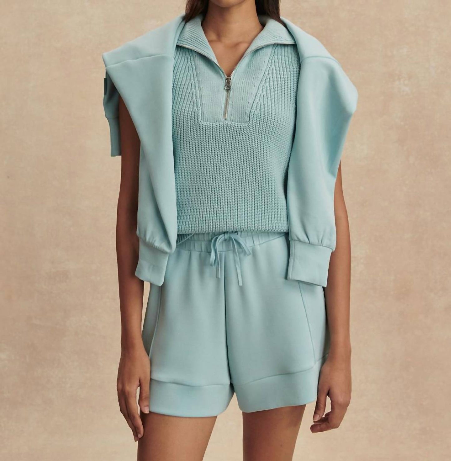 Varley - Clifford Half Zip Knit Top