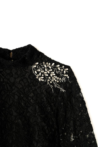 Sasha+Z - Women's Diamante Work Lace Dress