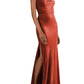 Sorella Vita - Floor-Length Velvet Bridesmaid Dress with Cowl Neck and Spaghetti Straps