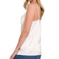 Zenana - Satin Charmuese Cowl Neck Cami