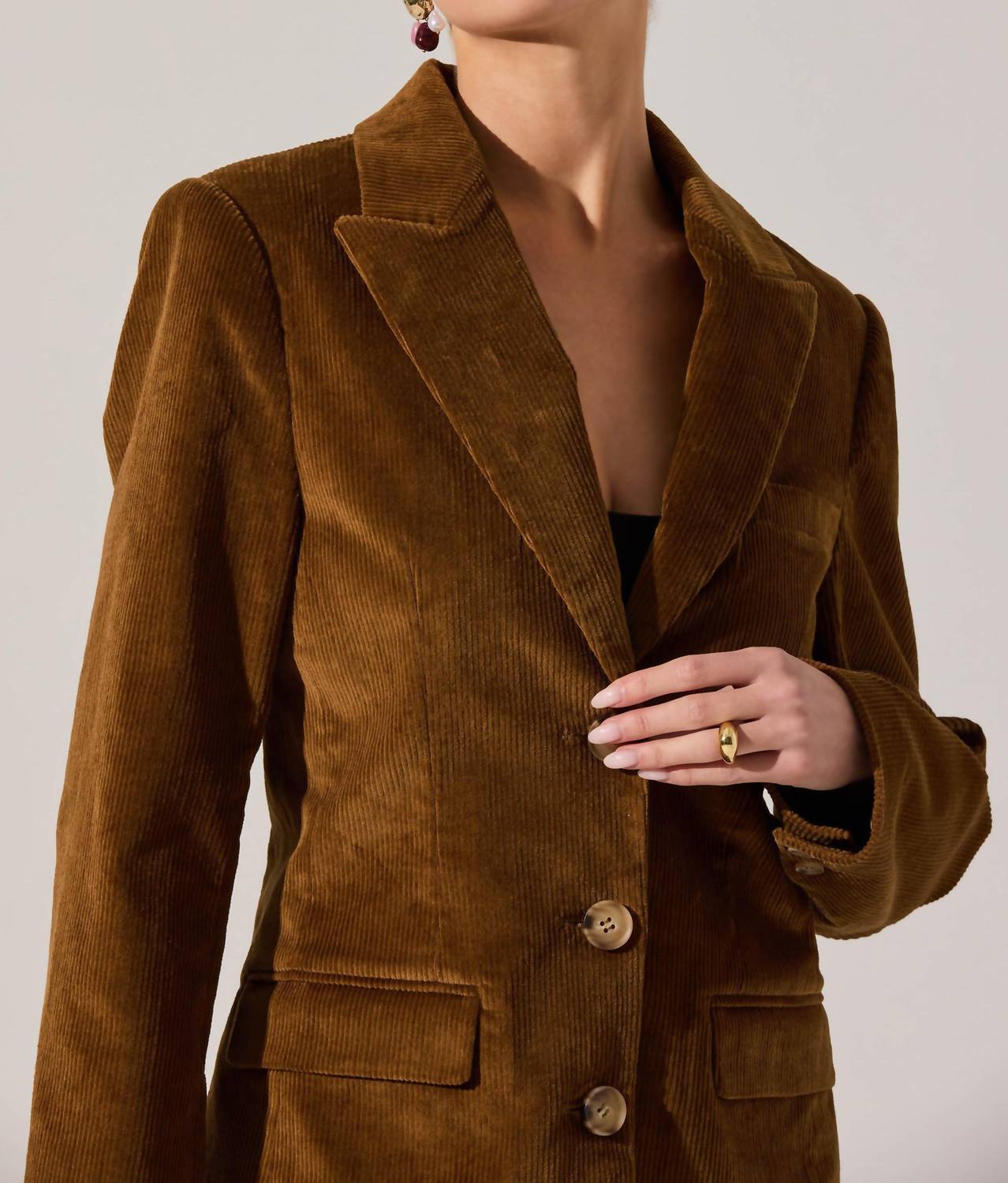 Astr - Boyfriend Corduroy Blazer