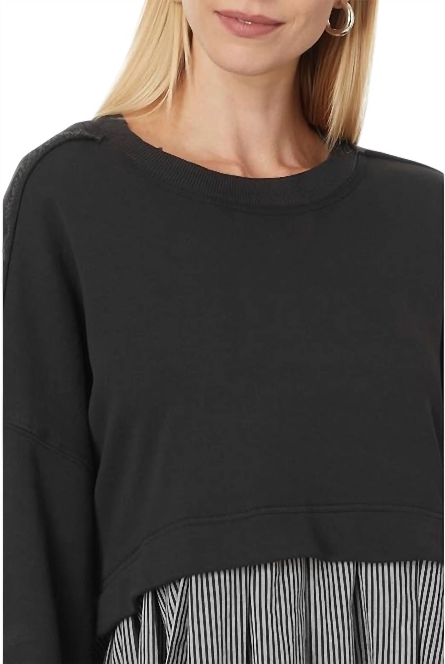 Free People - Eleanor Striped Sweatshirt