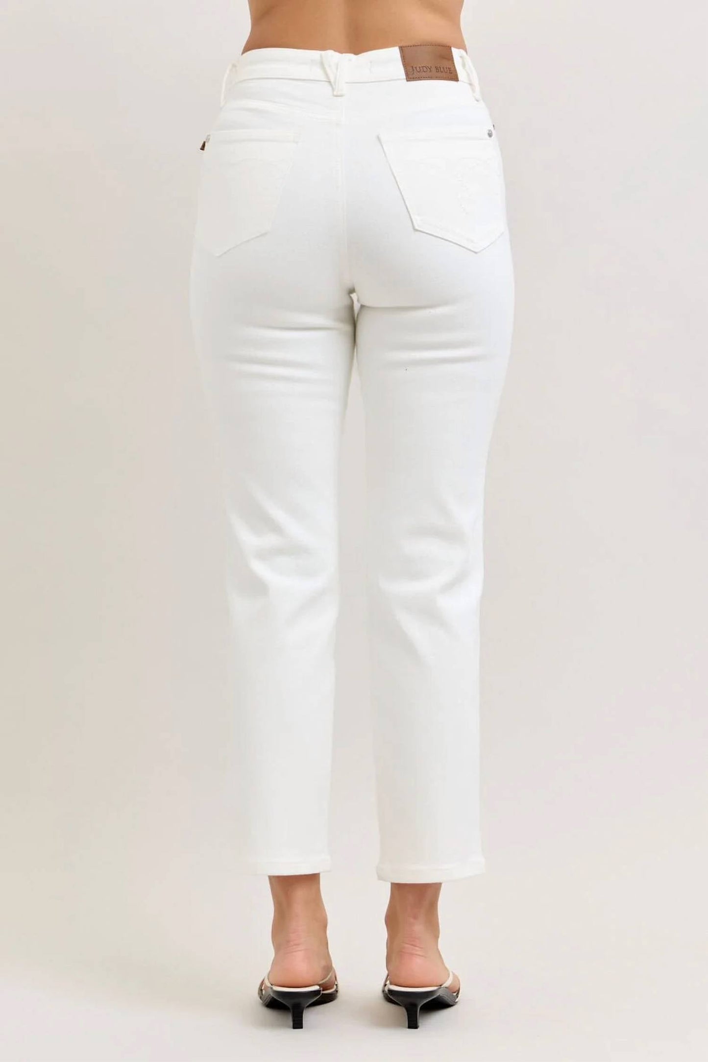 Judy Blue - High-rise Tummy Control Ankle Straight Jean