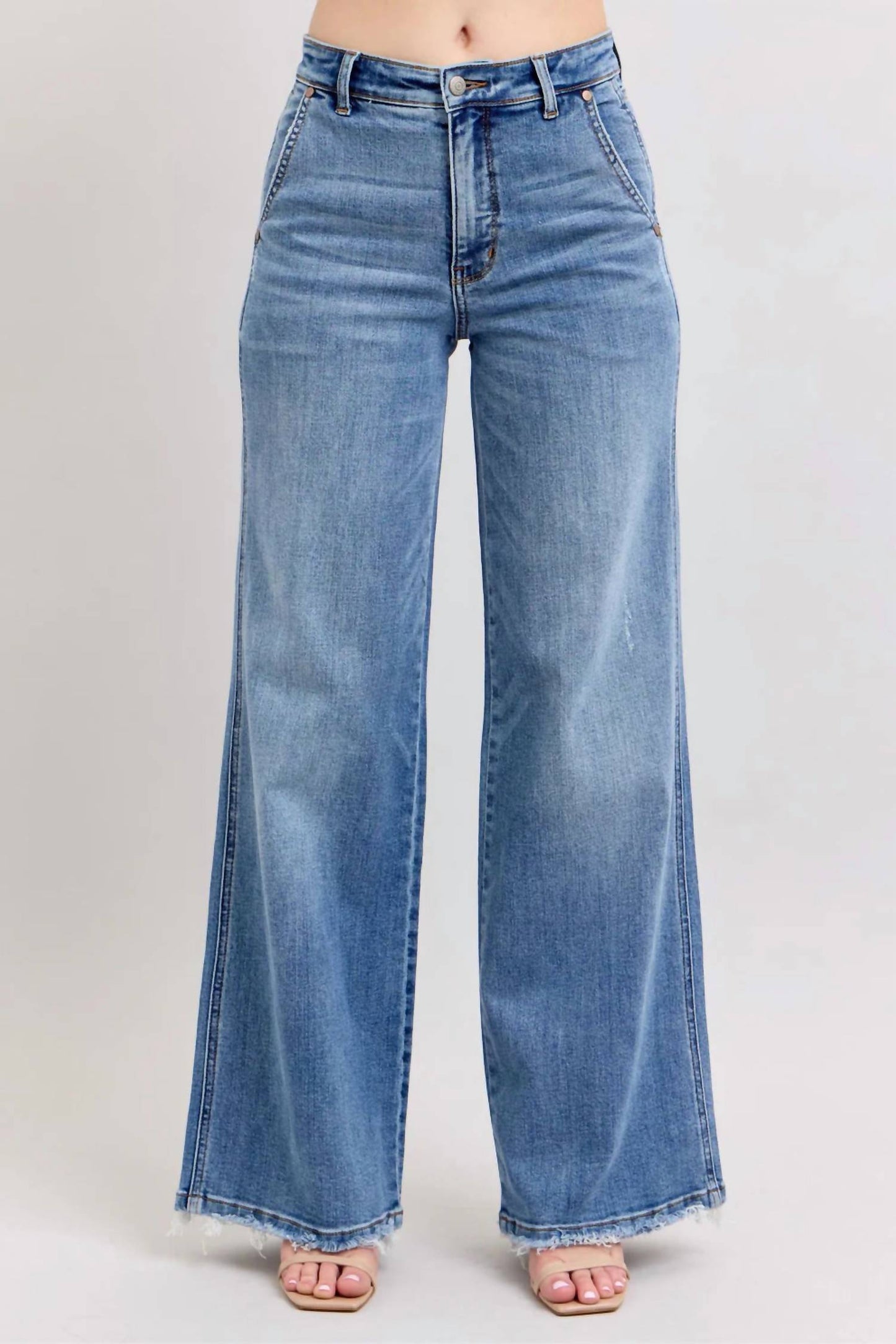 Judy Blue - Retro High Rise Wide Leg Jeans