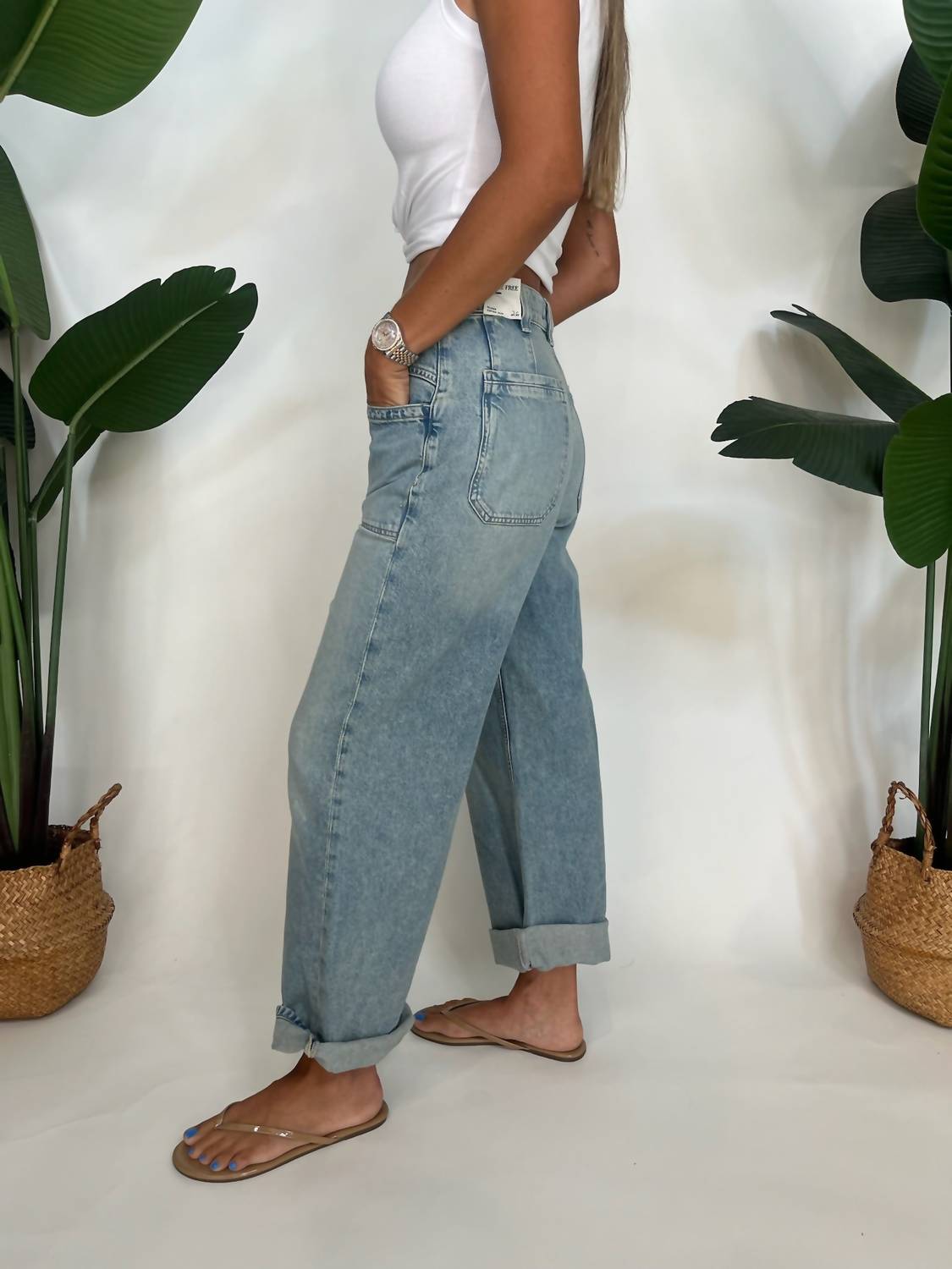 Free People - Palmer Cuffed Jeans