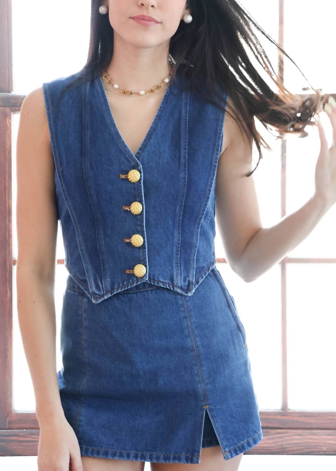 2.7 August Apparel - Denim Vest